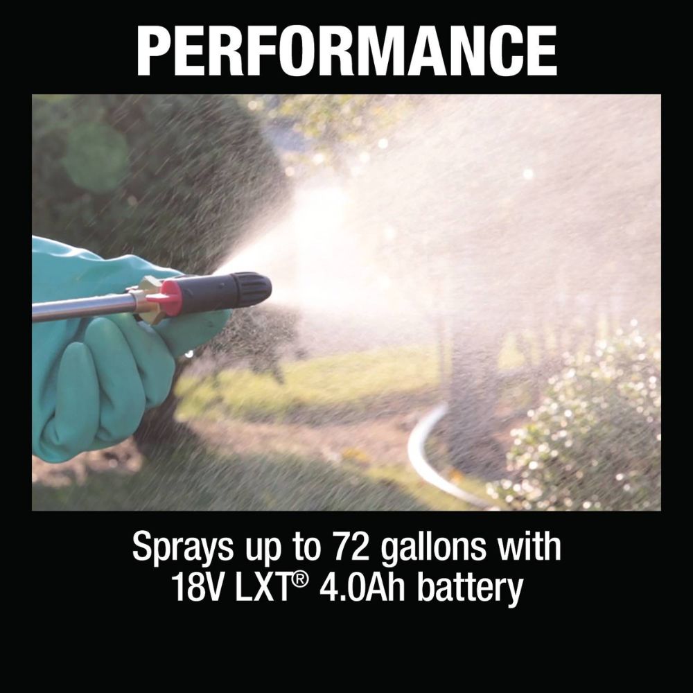 Makita XSU03SM1 18V LXT Lithium-Ion Cordless 1.3 Gallon Sprayer Kit (4.0Ah)