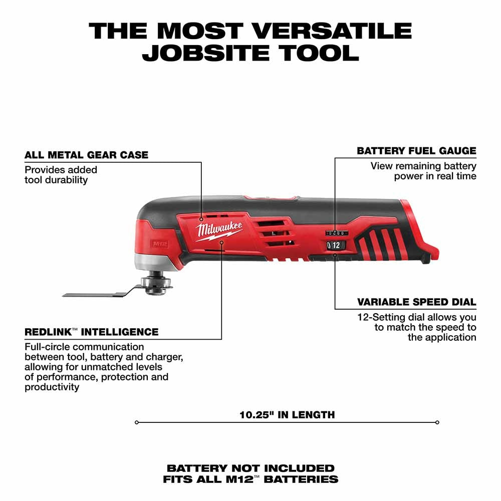 Milwaukee 2426-20 M12 Lithium-Ion Multi-Tool (Bare)