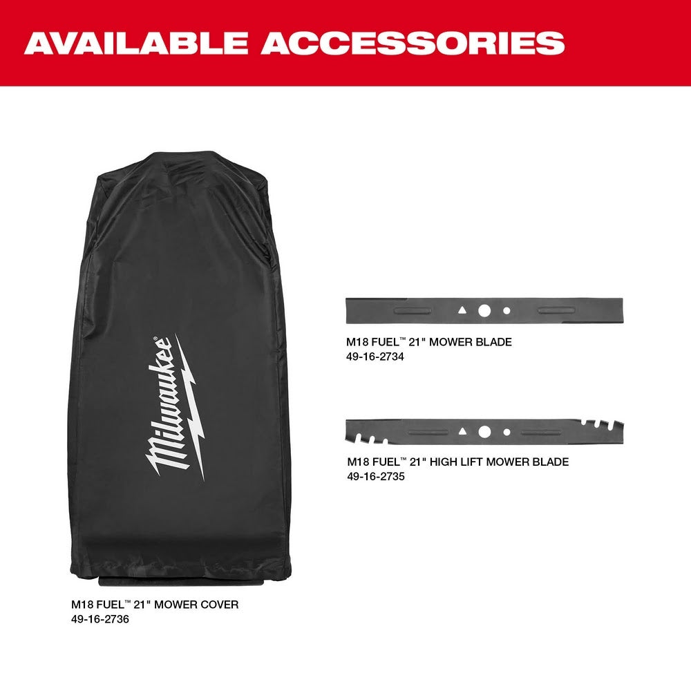 Milwaukee 2823-20 M18 FUEL 21" Self-Propelled Dual Battery Mower