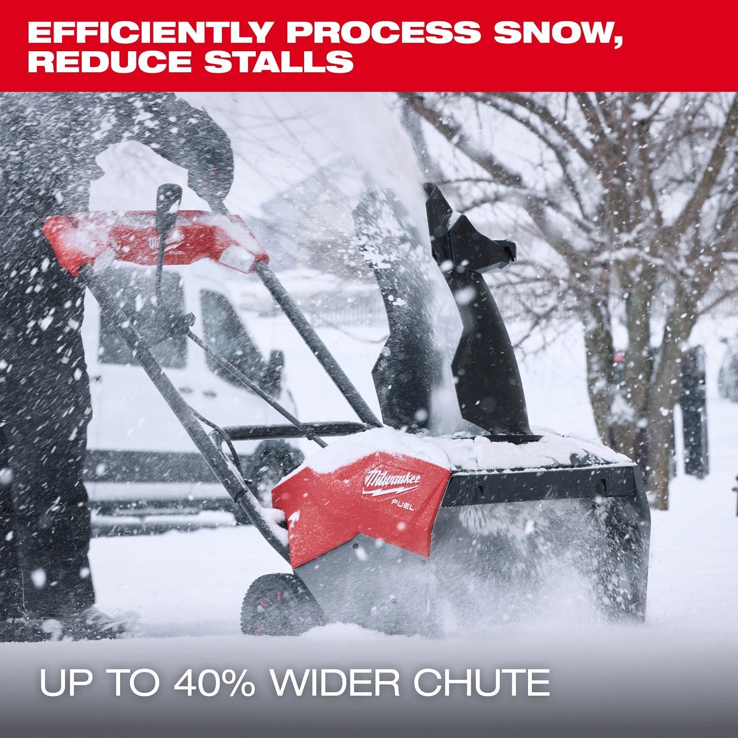 Milwaukee 3036-22HD M18 FUEL 21" Auger Propelled Dual Battery Single Stage Snow Blower Kit