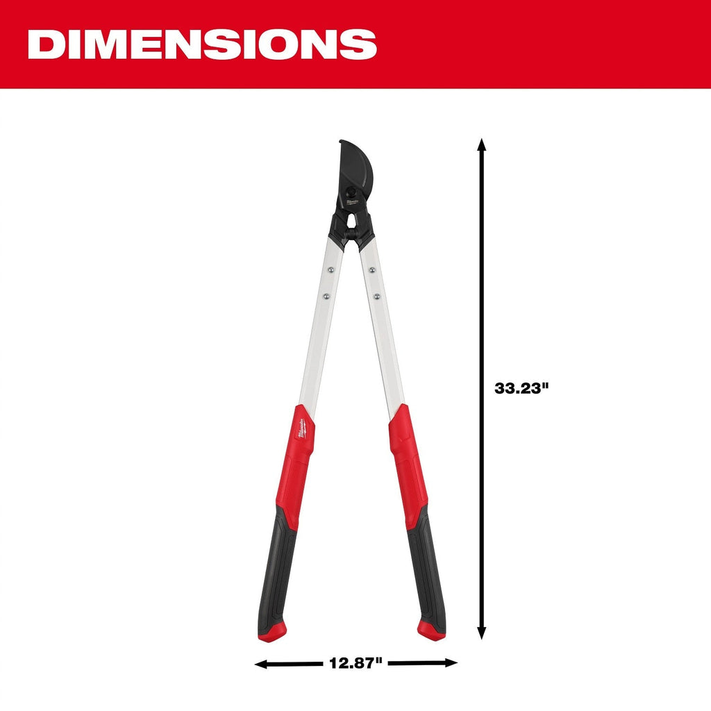 Milwaukee 48-22-9366 2" Lopper – High Carbon Steel Blades, 2" Cut Capacity, Durable Aluminum Handles